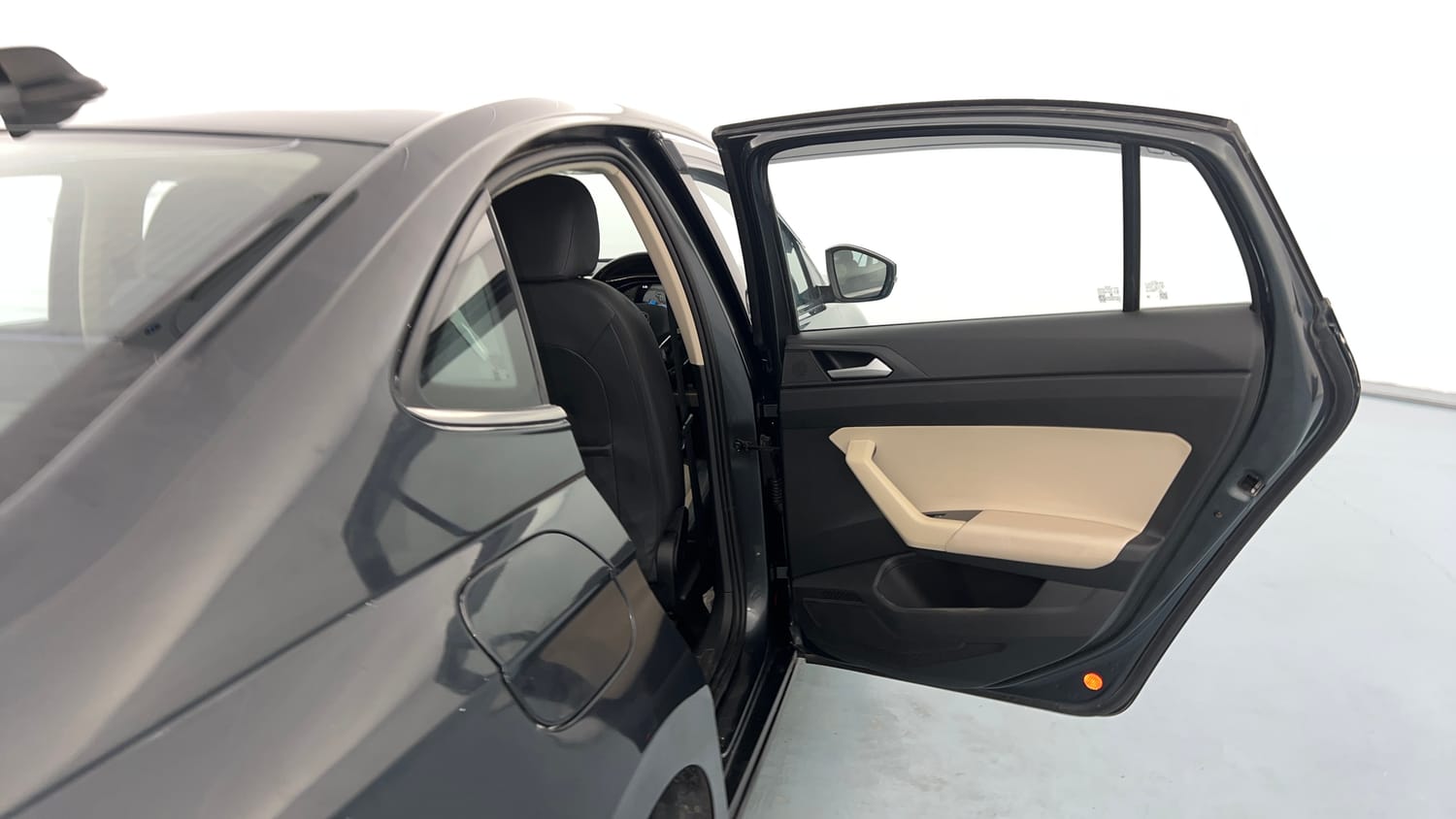 Used 2023 Volkswagen Virtus Topline 1.0 TSI MT Petrol Manual interior RIGHT REAR DOOR OPEN VIEW