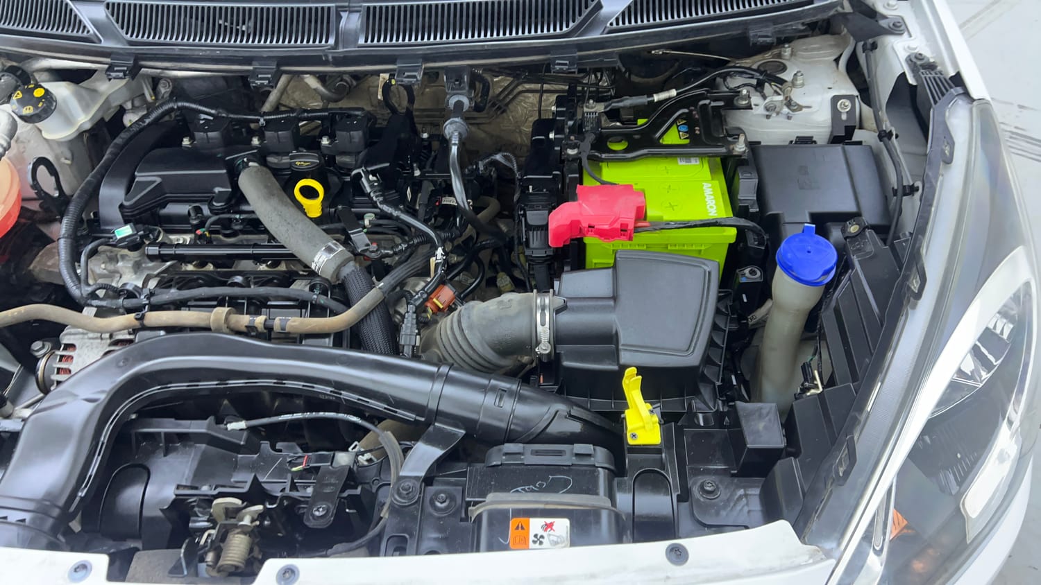 Used 2019 Ford Figo Aspire Titanium Plus 1.2 Ti-VCT Petrol Manual engine ENGINE LEFT SIDE VIEW