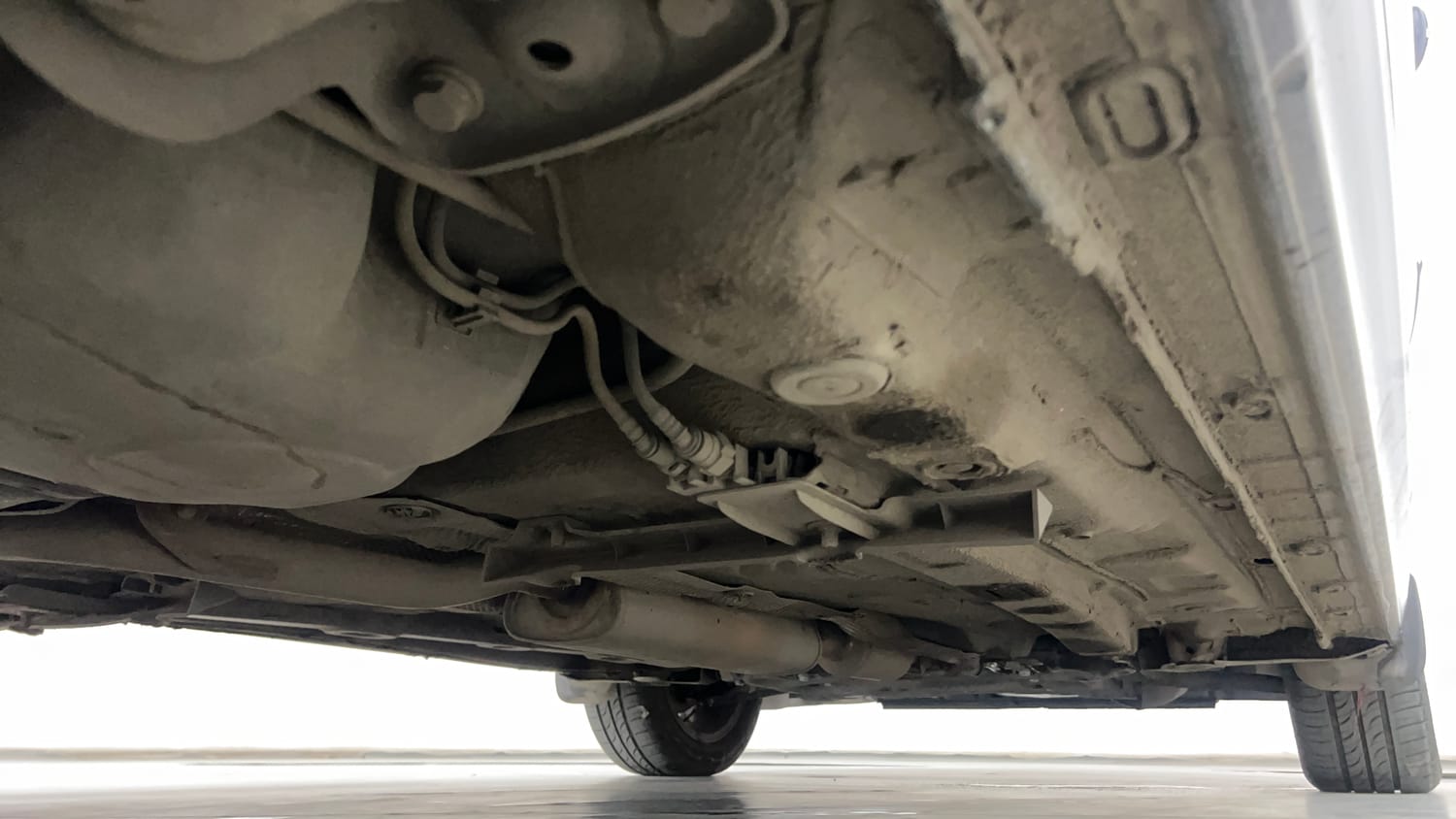 Used 2022 Volkswagen Virtus GT Plus 1.5 TSI EVO DSG Petrol Automatic extra REAR RIGHT UNDERBODY VIEW