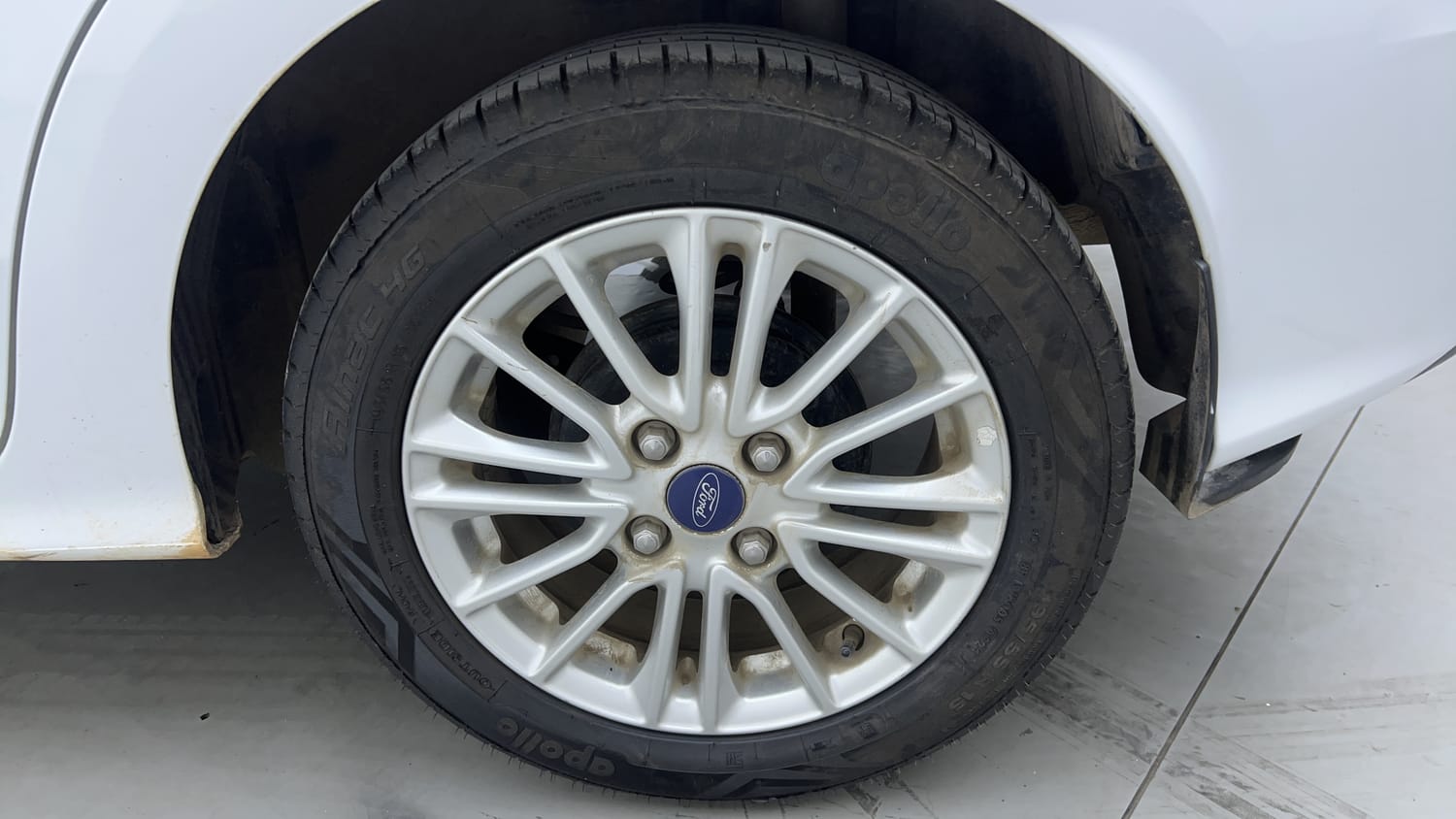 Used 2019 Ford Figo Aspire Titanium Plus 1.2 Ti-VCT Petrol Manual tyres LEFT REAR TYRE RIM VIEW