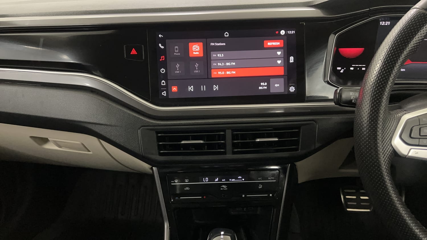 Used 2022 Volkswagen Virtus GT Plus 1.5 TSI EVO DSG Petrol Automatic interior MUSIC SYSTEM & AC CONTROL VIEW