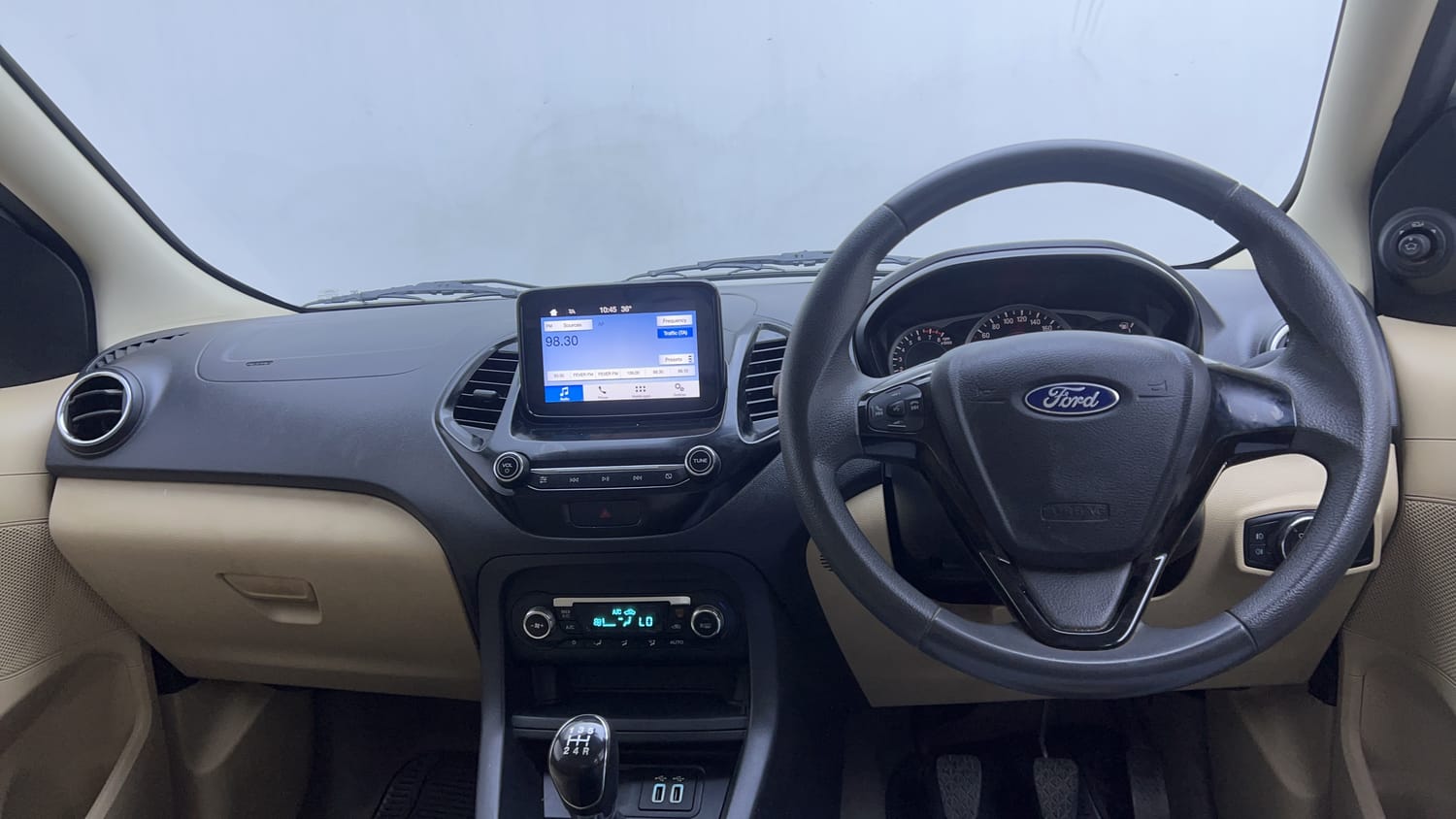 Used 2019 Ford Figo Aspire Titanium Plus 1.2 Ti-VCT Petrol Manual interior DASHBOARD VIEW