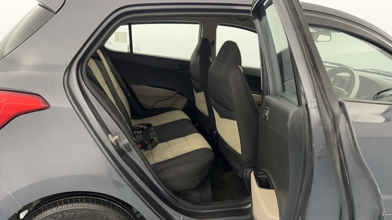 Used 2014 Hyundai Grand i10 Magna 1.2 Kappa VTVT Petrol Manual interior RIGHT SIDE REAR DOOR CABIN VIEW