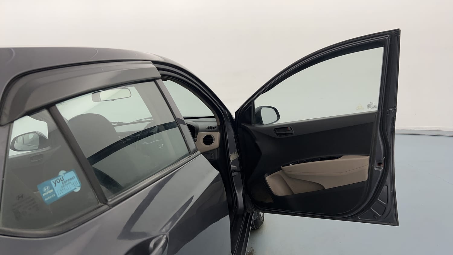 Used 2014 Hyundai Grand i10 Magna 1.2 Kappa VTVT Petrol Manual interior RIGHT FRONT DOOR OPEN VIEW