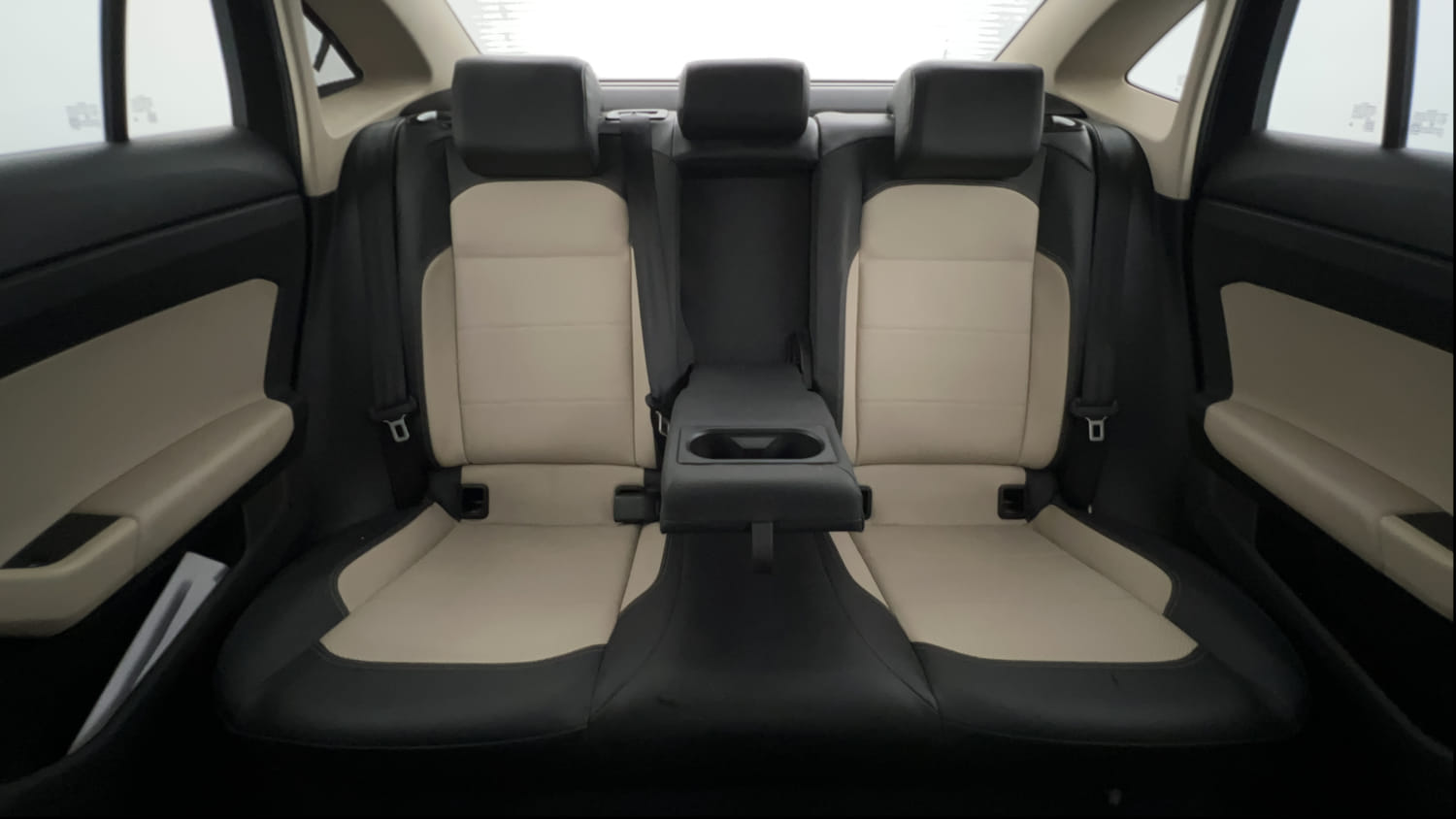 Used 2023 Volkswagen Virtus Topline 1.0 TSI MT Petrol Manual interior REAR SEAT CONDITION VIEW