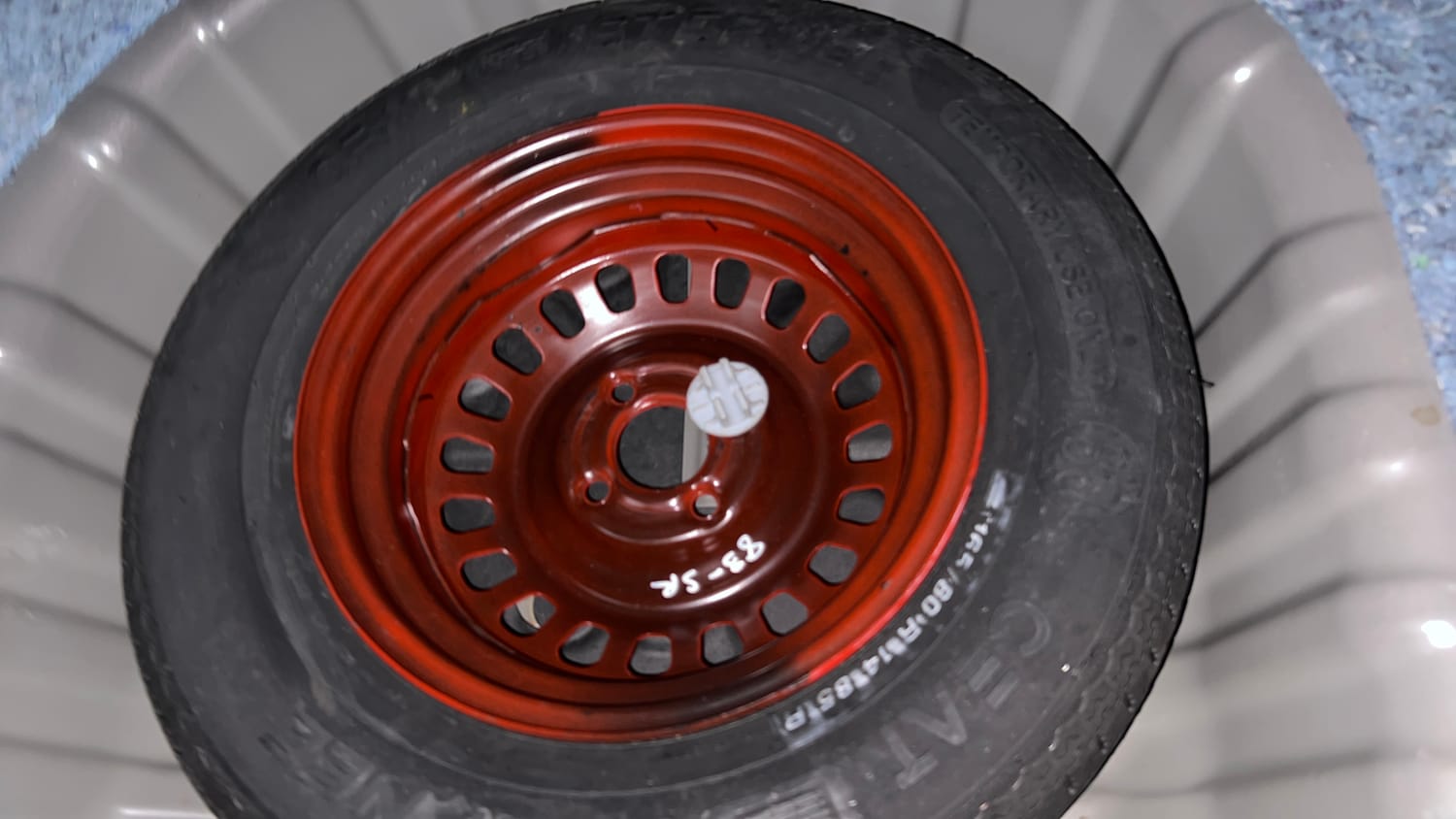 Used 2024 Nissan Magnite XV Premium Turbo Petrol Manual tyres SPARE TYRE VIEW