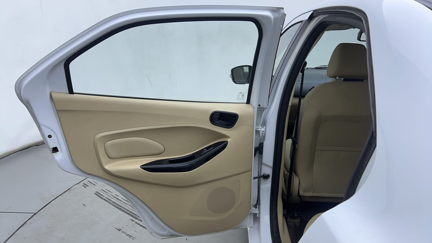 Used 2019 Ford Figo Aspire Titanium Plus 1.2 Ti-VCT Petrol Manual interior LEFT REAR DOOR OPEN VIEW