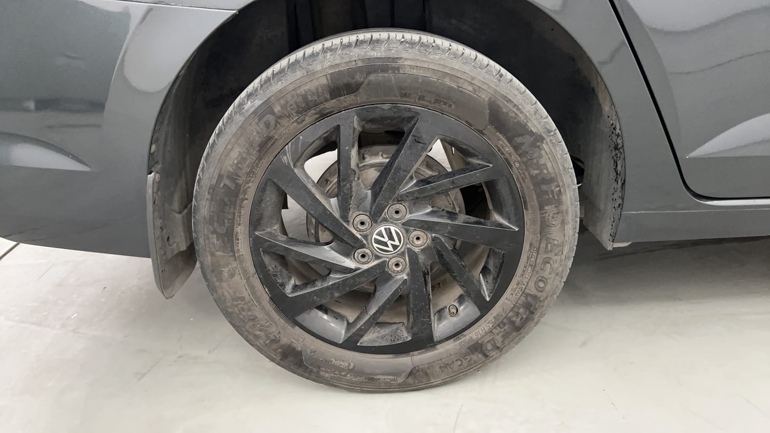 Used 2022 Volkswagen Virtus GT Plus 1.5 TSI EVO DSG Petrol Automatic tyres RIGHT REAR TYRE RIM VIEW