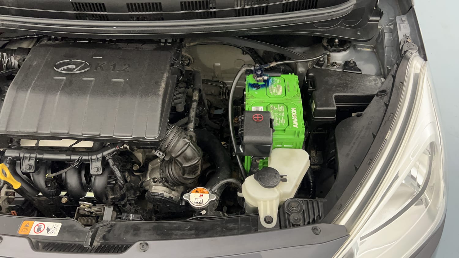 Used 2014 Hyundai Grand i10 Magna 1.2 Kappa VTVT Petrol Manual engine ENGINE LEFT SIDE VIEW