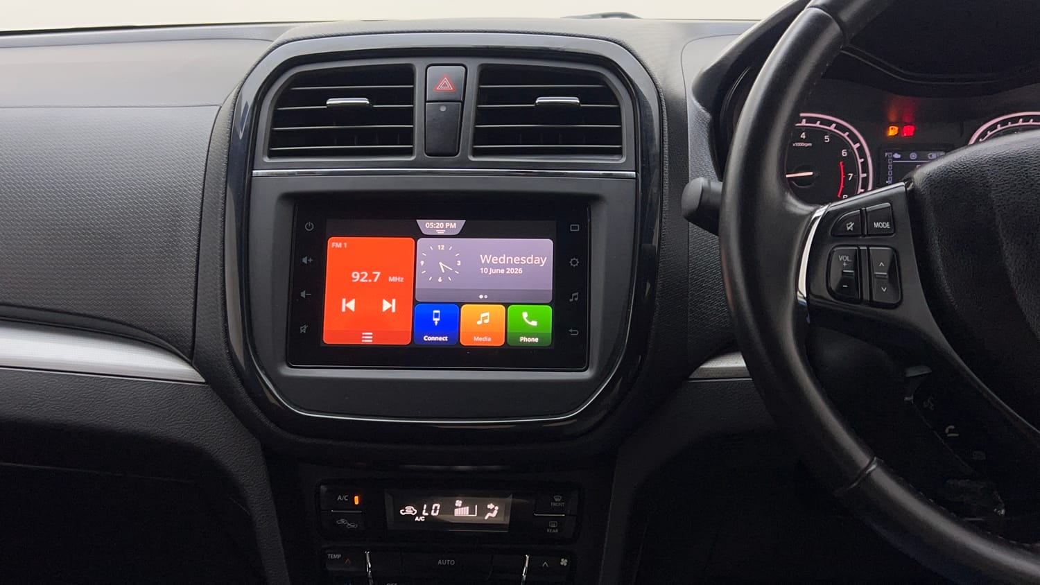 Used 2020 Maruti Suzuki Vitara Brezza ZXi Plus AT SHVS Petrol Automatic interior MUSIC SYSTEM & AC CONTROL VIEW