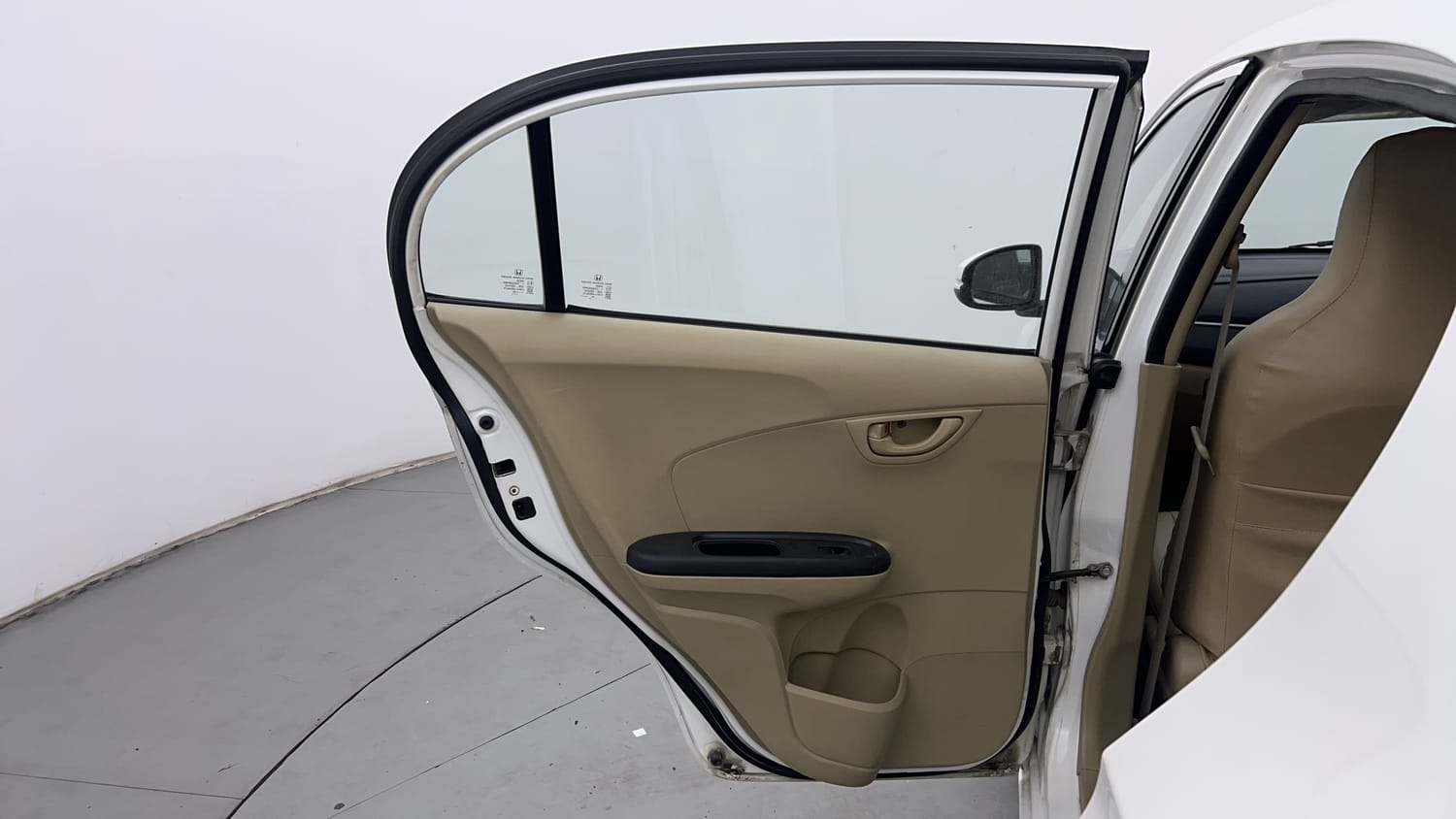 Used 2017 Honda Amaze 1.2 S i-VTEC Opt Petrol Manual interior LEFT REAR DOOR OPEN VIEW