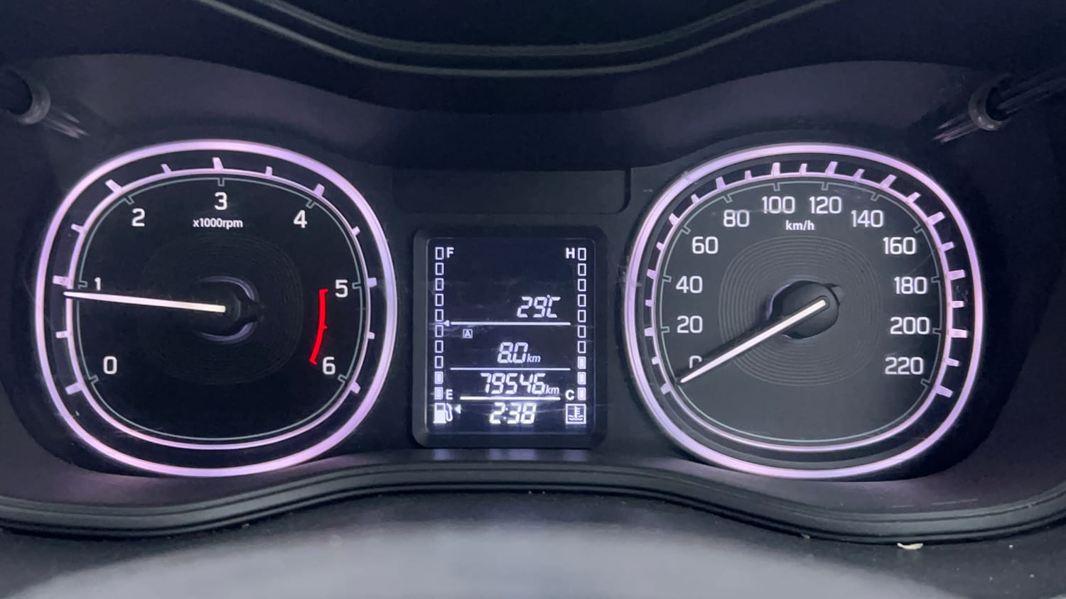 Used 2017 Maruti Suzuki Vitara Brezza [2016-2020] ZDi Diesel Manual interior CLUSTERMETER VIEW