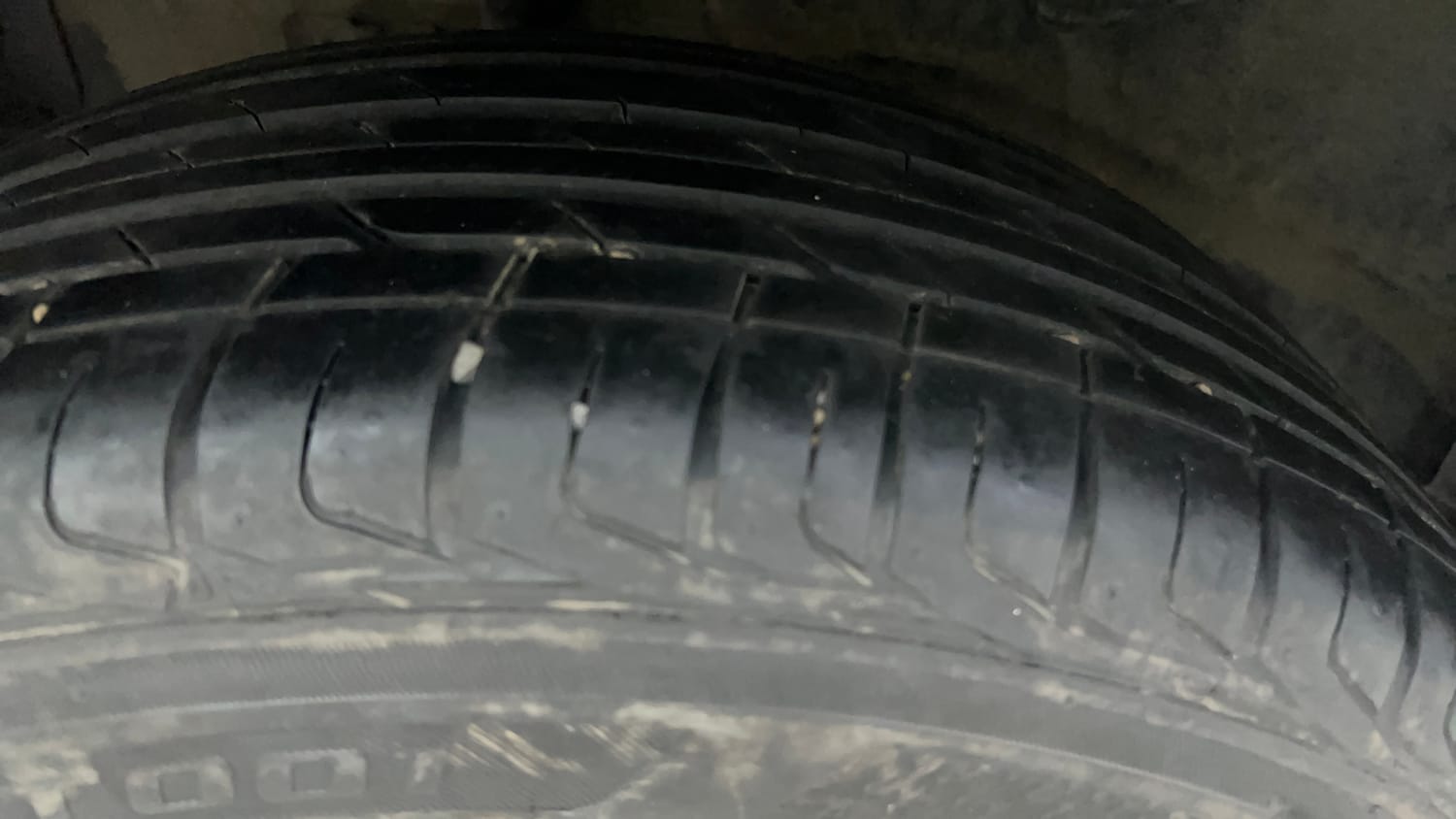 Used 2023 Tata Nexon XZ Plus LUX Petrol Manual tyres RIGHT REAR TYRE TREAD VIEW