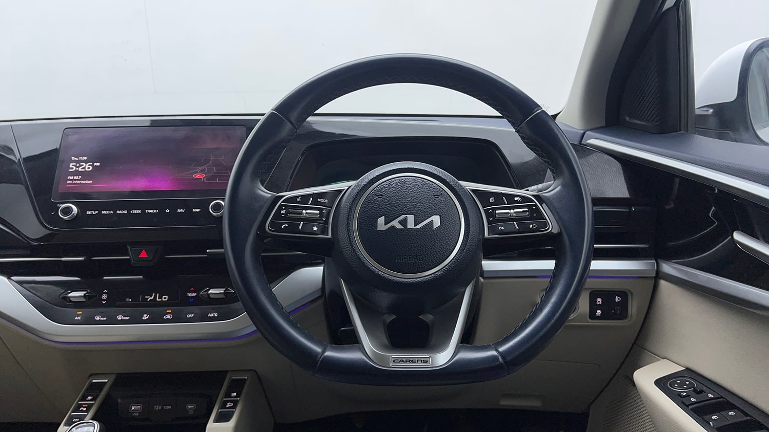 Used 2023 Kia Carens Luxury Plus 1.5 Diesel iMT 7 STR Diesel Manual interior STEERING VIEW
