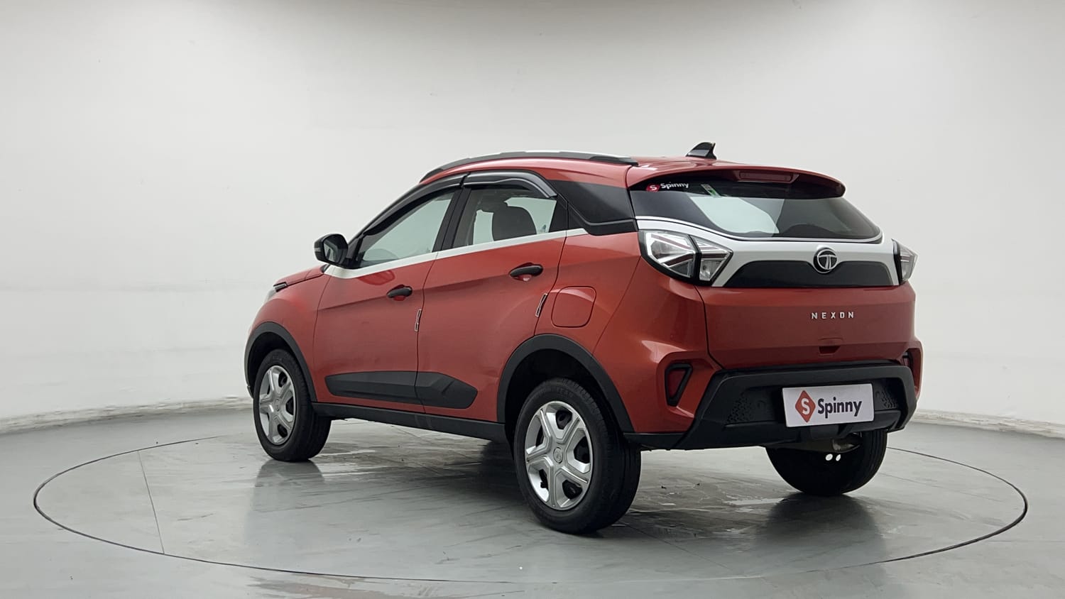 Used 2022 Tata Nexon XM Plus (S) Petrol Manual exterior LEFT REAR CORNER VIEW