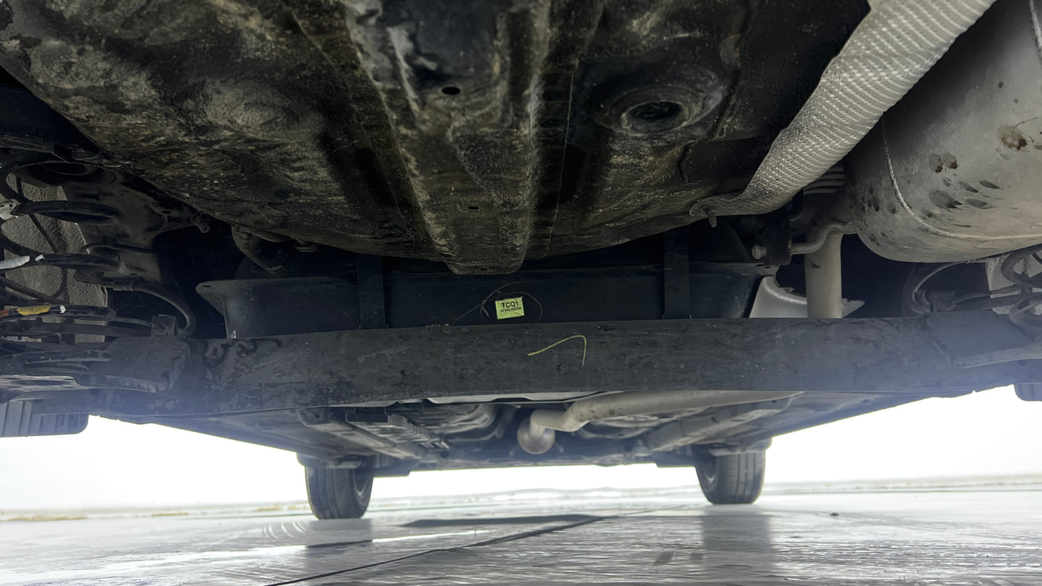 Used 2022 Hyundai Grand i10 Nios Sportz 1.2 Kappa VTVT Petrol Manual extra REAR UNDERBODY VIEW (TAKEN FROM REAR)
