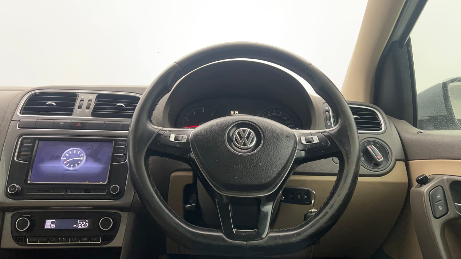 Used 2021 Volkswagen Vento Highline 1.0L TSI Petrol Manual interior STEERING VIEW