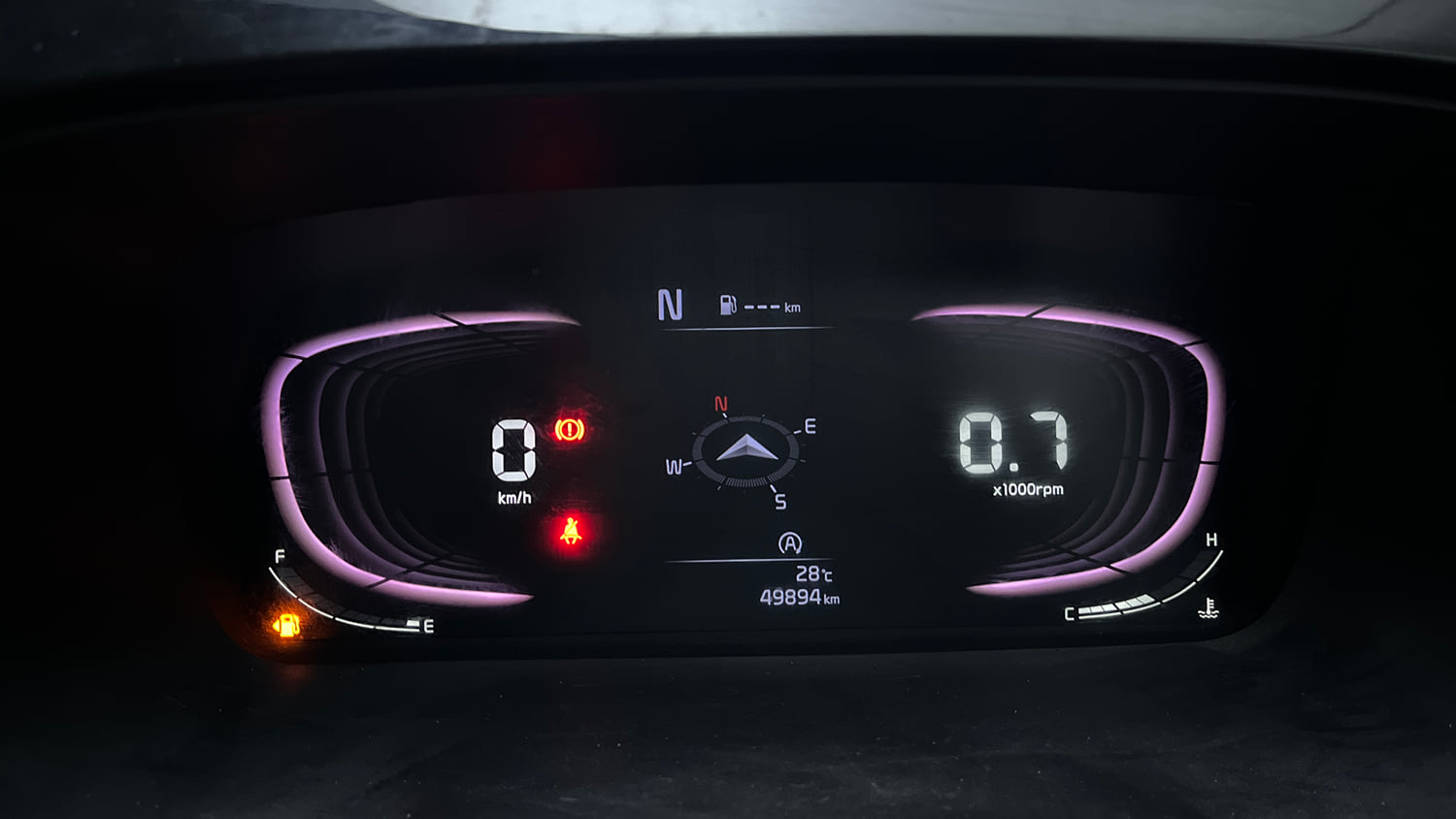 Used 2023 Kia Carens Luxury Plus 1.5 Diesel AT 7 STR Diesel Automatic interior CLUSTERMETER VIEW