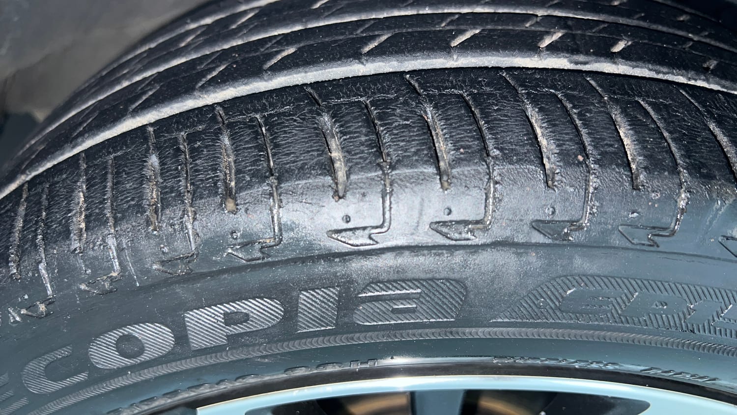 Used 2021 Honda City ZX CVT Petrol Petrol Automatic tyres RIGHT FRONT TYRE TREAD VIEW