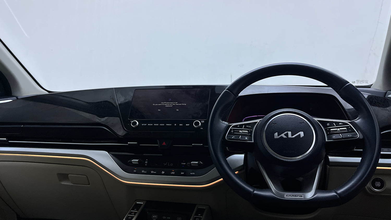 Used 2023 Kia Carens Luxury Plus 1.5 Diesel AT 7 STR Diesel Automatic interior DASHBOARD VIEW