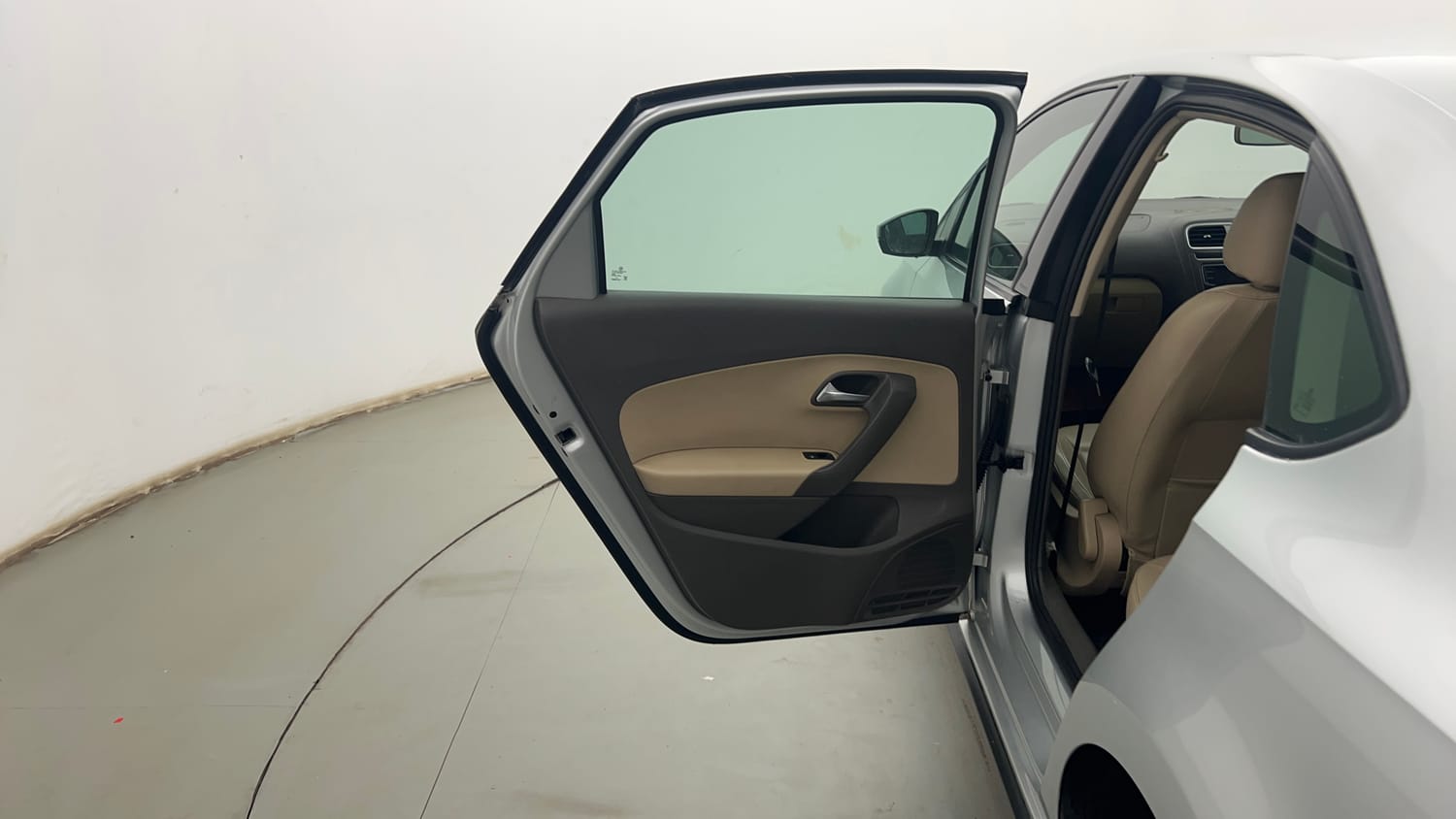 Used 2021 Volkswagen Vento Highline 1.0L TSI Petrol Manual interior LEFT REAR DOOR OPEN VIEW