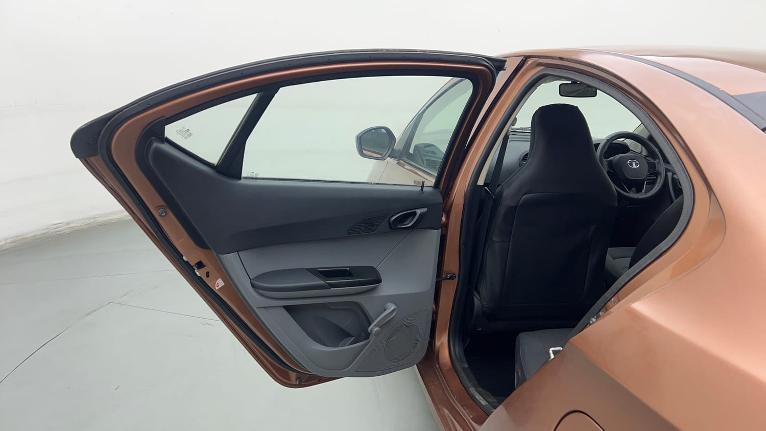 Used 2018 Tata Tigor Revotron XE Petrol Manual interior LEFT REAR DOOR OPEN VIEW