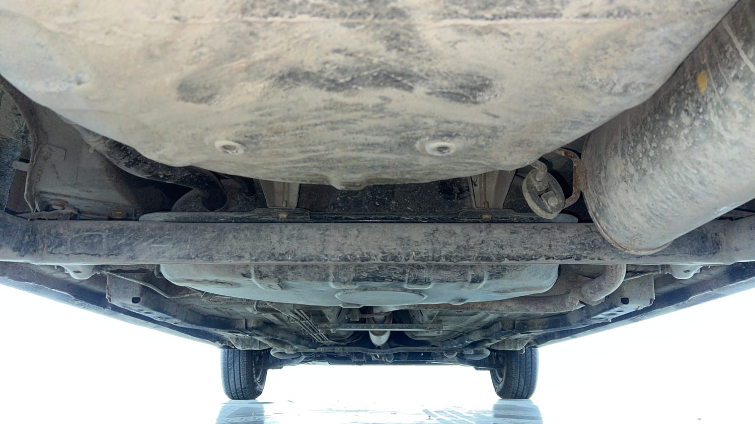 Used 2018 Tata Tigor Revotron XE Petrol Manual extra REAR UNDERBODY VIEW (TAKEN FROM REAR)