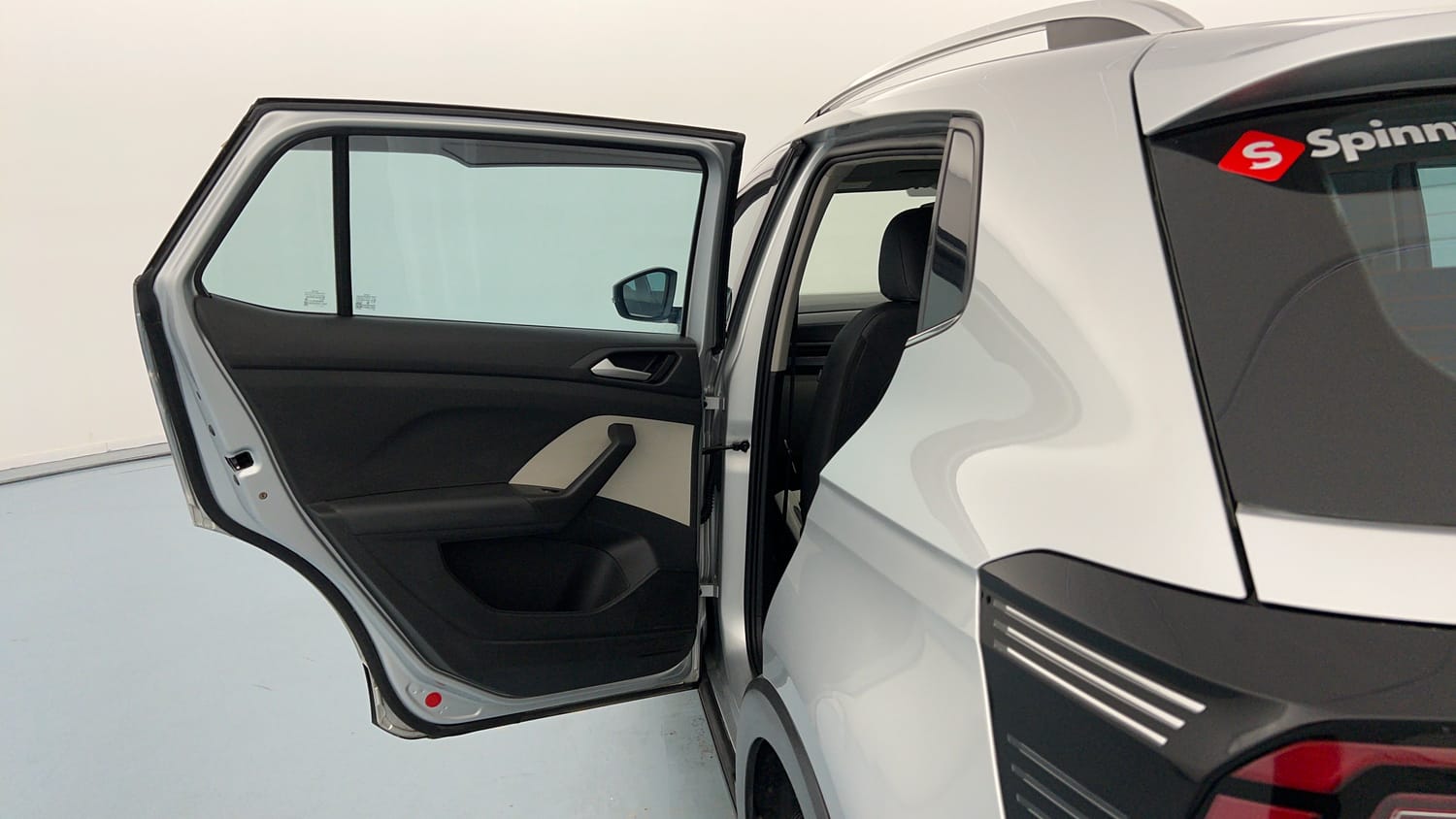 Used 2025 Volkswagen Taigun Topline 1.0 TSI AT Petrol Automatic interior LEFT REAR DOOR OPEN VIEW