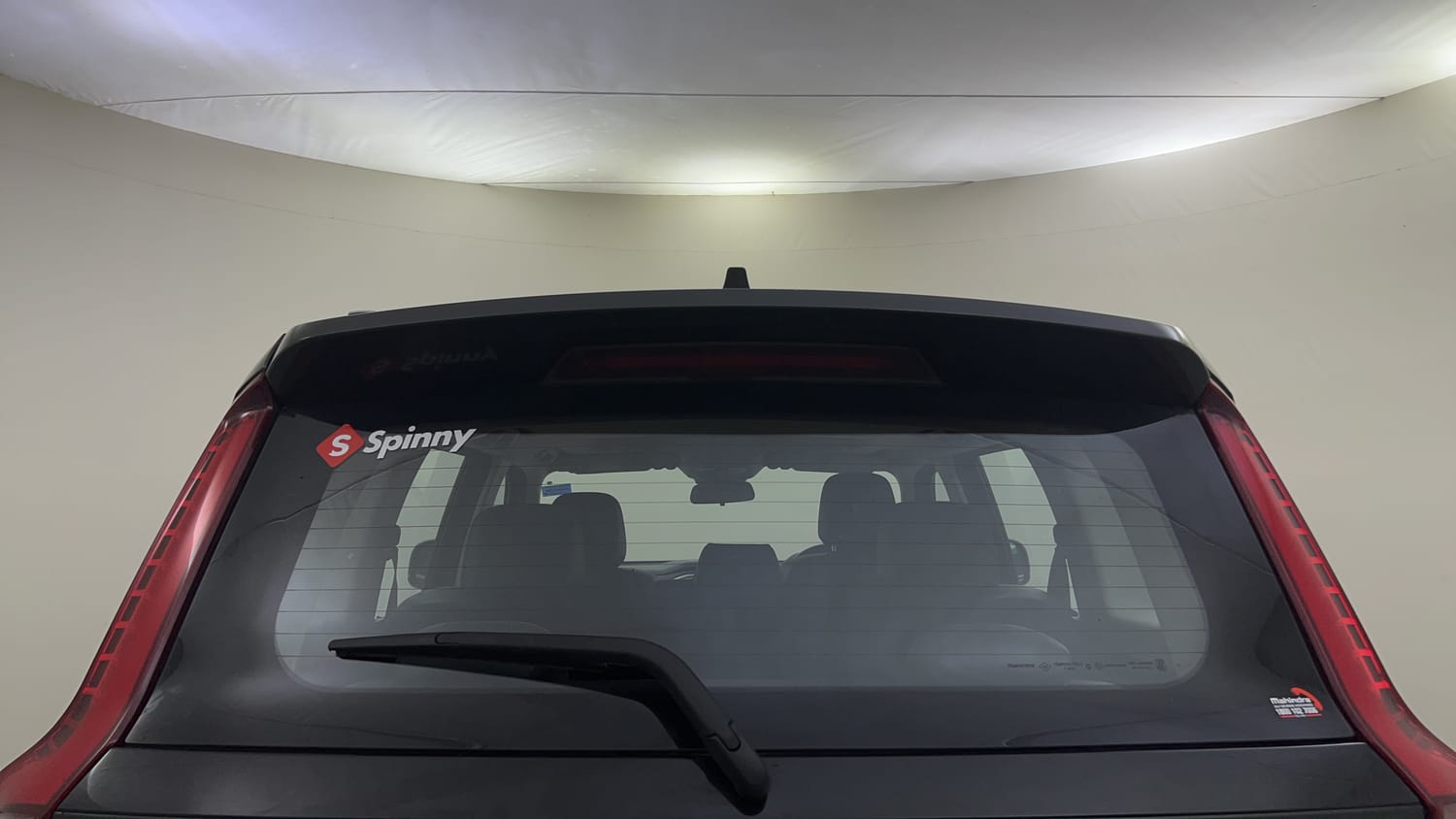 Used 2024 Mahindra Scorpio N Z8 Petrol MT 7 STR Petrol Manual exterior BACK WINDSHIELD VIEW