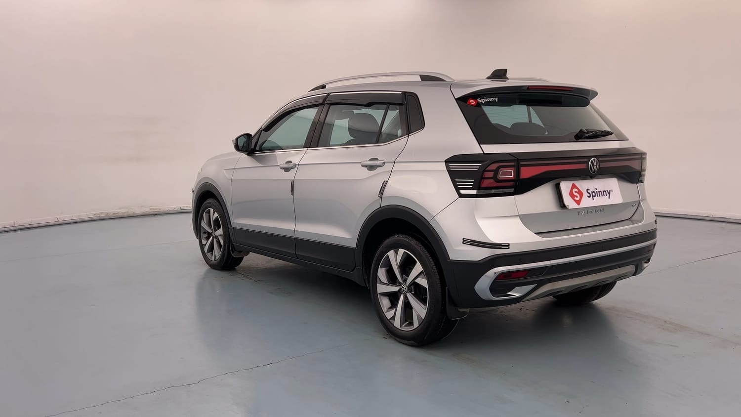 Used 2025 Volkswagen Taigun Topline 1.0 TSI AT Petrol Automatic exterior LEFT REAR CORNER VIEW