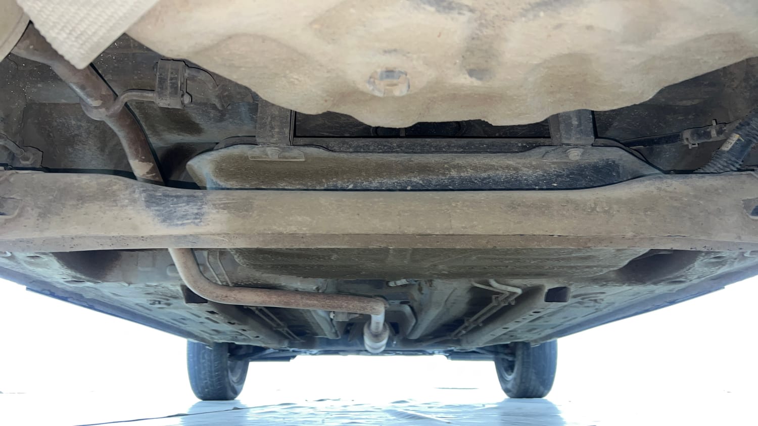Used 2023 Nissan Magnite XV Petrol Manual extra REAR UNDERBODY VIEW (TAKEN FROM REAR)