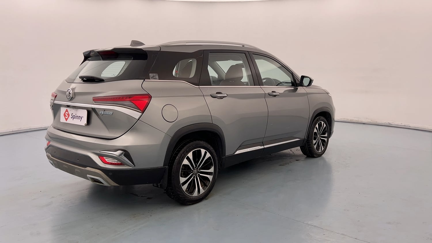 Used 2021 MG Motors Hector Plus Sharp Hybrid 1.5 Petrol Petrol Manual exterior RIGHT REAR CORNER VIEW
