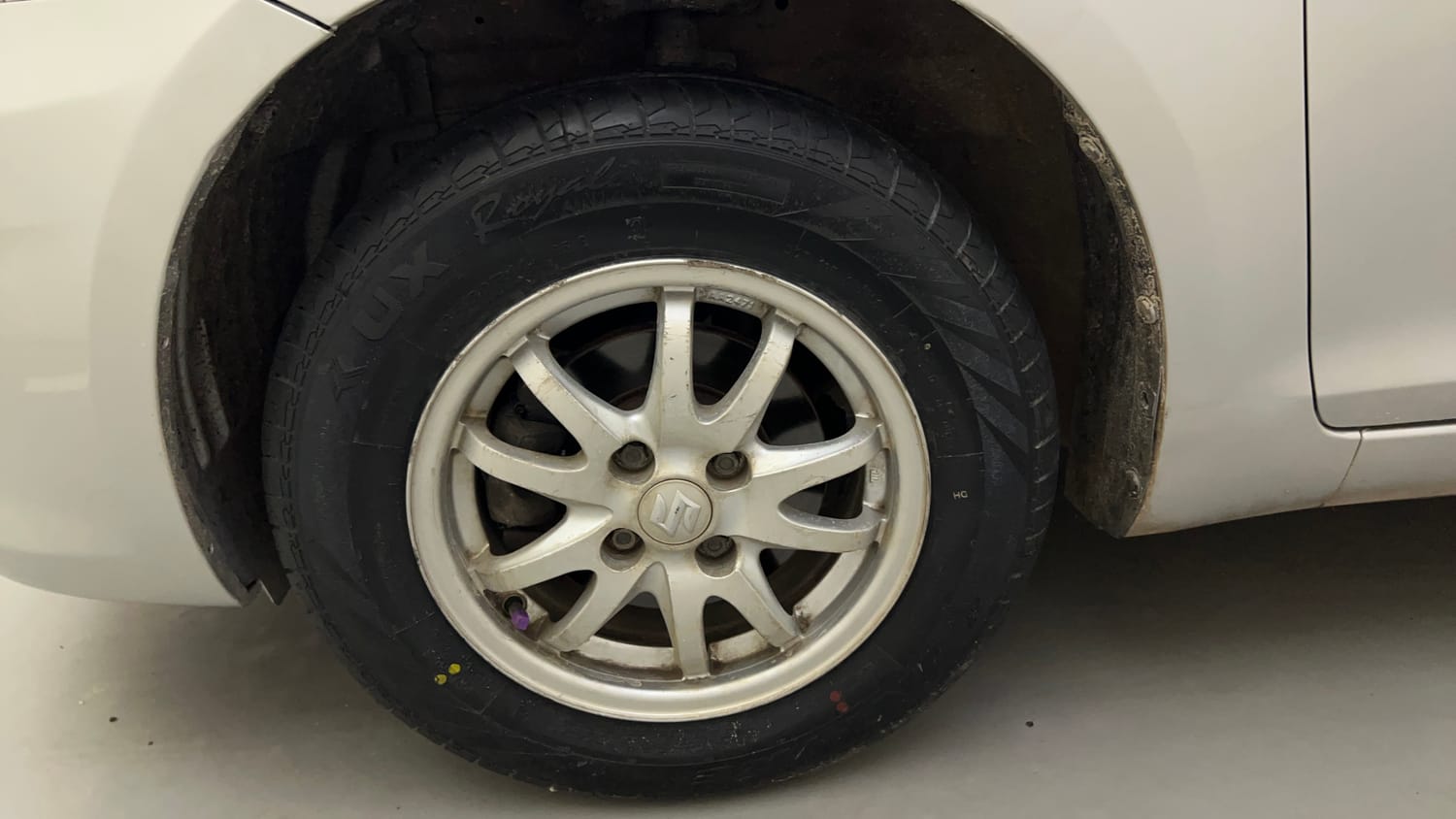 Used 2012 Maruti Suzuki Swift Dzire Automatic Petrol Automatic tyres LEFT FRONT TYRE RIM VIEW