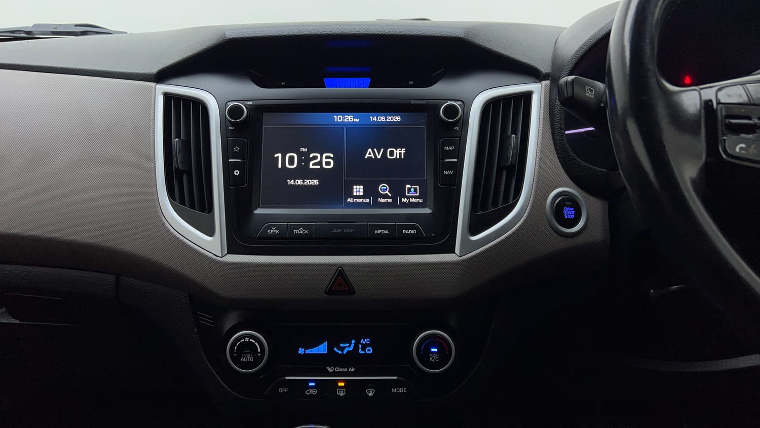 Used 2018 Hyundai Creta SX 1.6 AT Petrol Petrol Automatic interior MUSIC SYSTEM & AC CONTROL VIEW