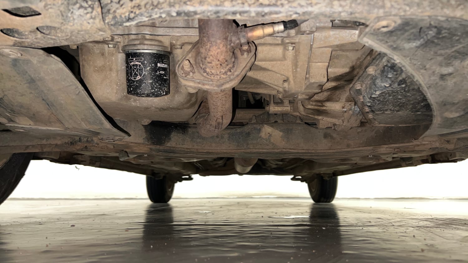Used 2012 Maruti Suzuki Swift Dzire Automatic Petrol Automatic extra FRONT LEFT UNDERBODY VIEW