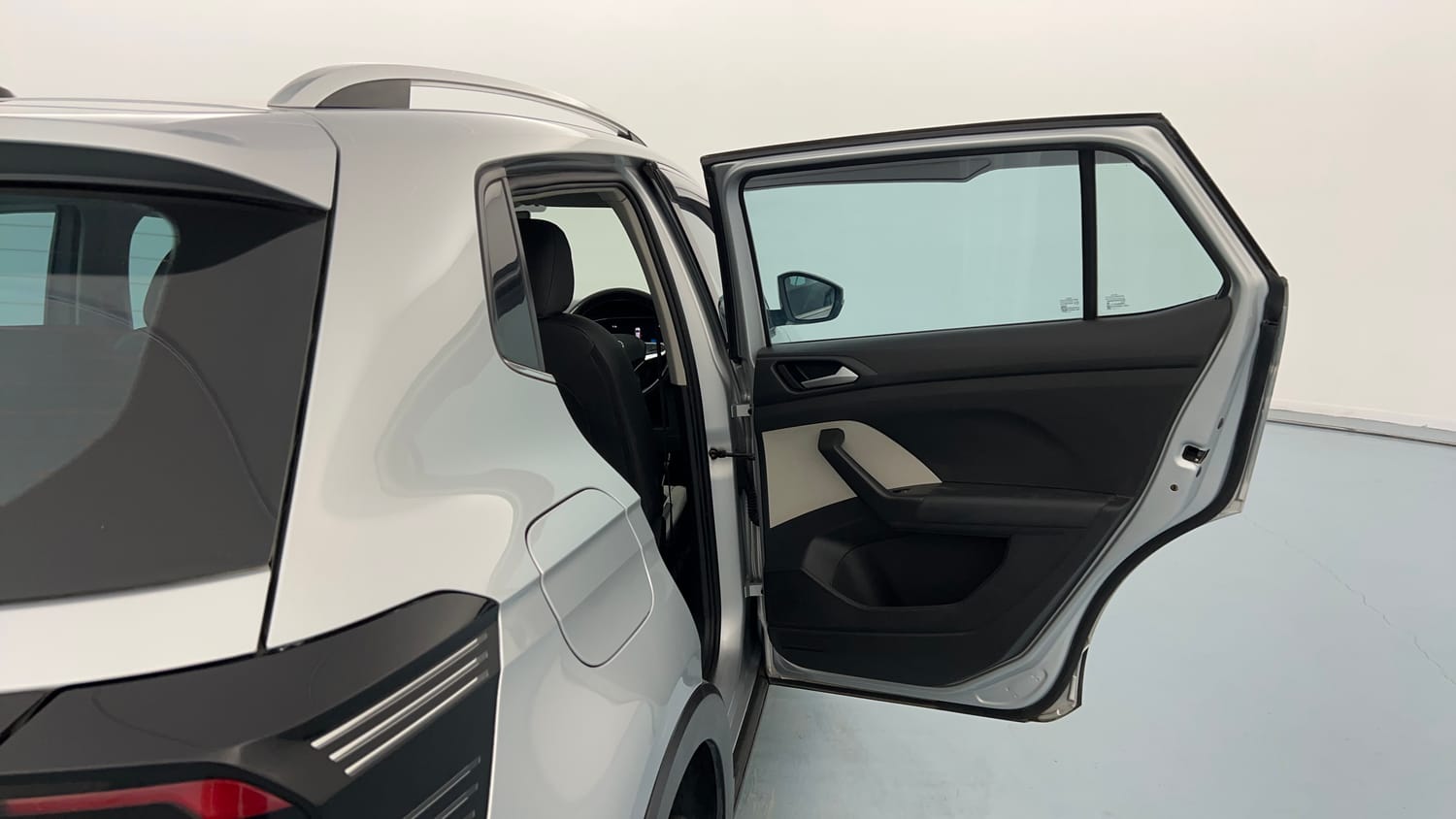 Used 2025 Volkswagen Taigun Topline 1.0 TSI AT Petrol Automatic interior RIGHT REAR DOOR OPEN VIEW