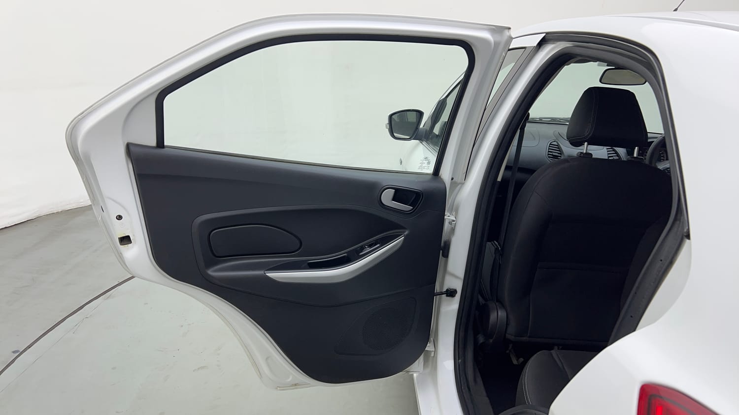 Used 2017 Ford Figo Trend 1.2 Ti-VCT Petrol Manual interior LEFT REAR DOOR OPEN VIEW