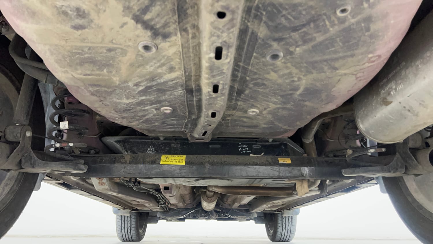 Used 2025 Tata Curvv Creative S 1.2 Revotron Petrol 7DCA Petrol Automatic extra REAR UNDERBODY VIEW (TAKEN FROM REAR)