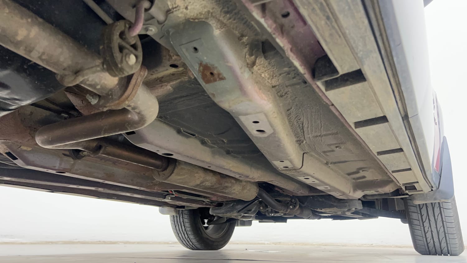 Used 2025 Tata Curvv Creative S 1.2 Revotron Petrol 7DCA Petrol Automatic extra REAR RIGHT UNDERBODY VIEW