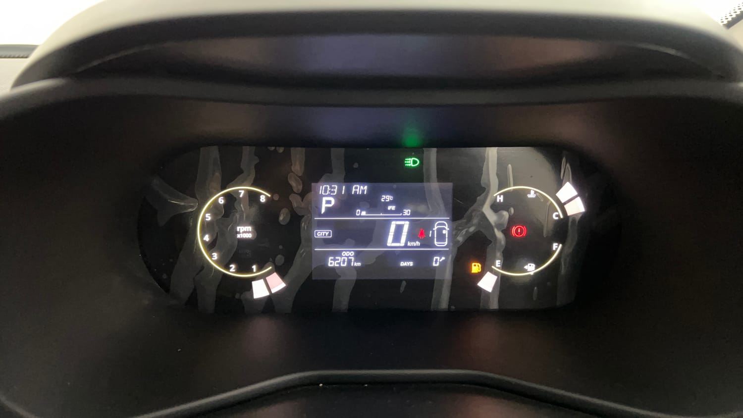 Used 2025 Tata Curvv Creative S 1.2 Revotron Petrol 7DCA Petrol Automatic interior CLUSTERMETER VIEW