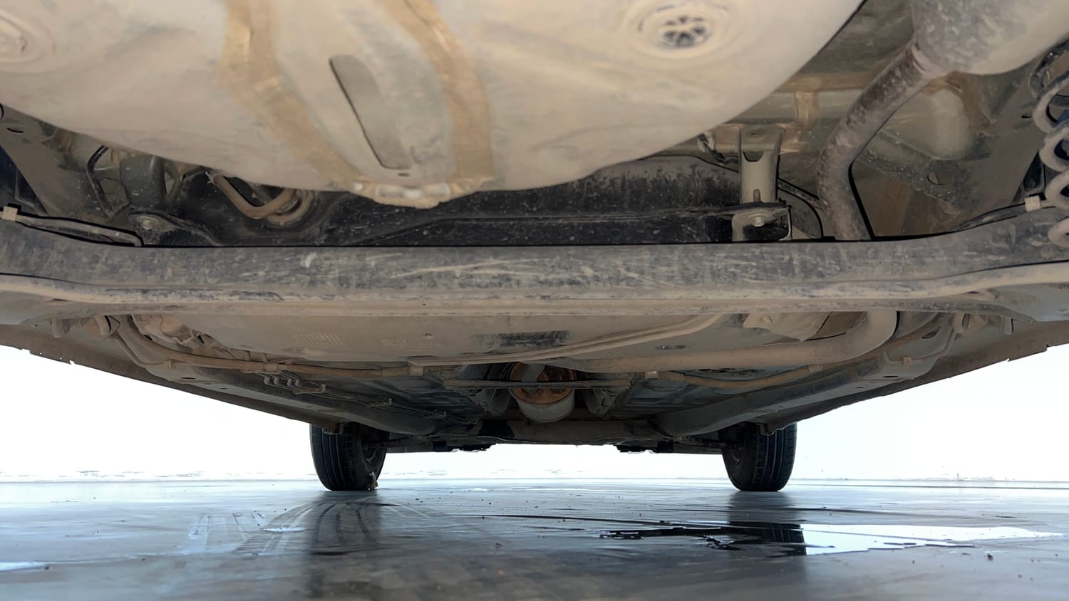Used 2021 Maruti Suzuki Swift LXi Petrol Manual extra REAR UNDERBODY VIEW (TAKEN FROM REAR)