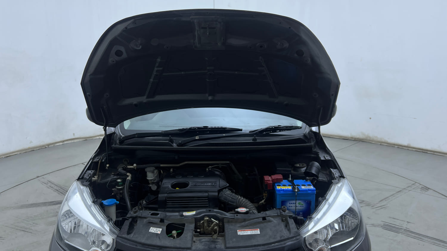 Used 2017 Maruti Suzuki Celerio VXi AMT Petrol Automatic engine ENGINE & BONNET OPEN FRONT VIEW