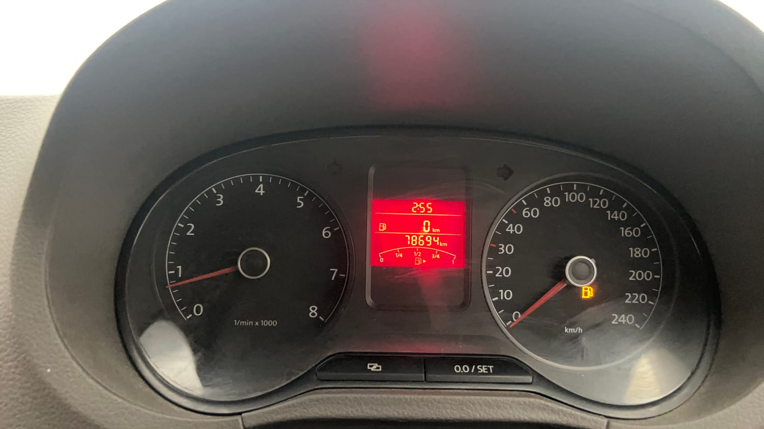 Used 2013 Volkswagen Vento Highline Petrol Petrol Manual interior CLUSTERMETER VIEW