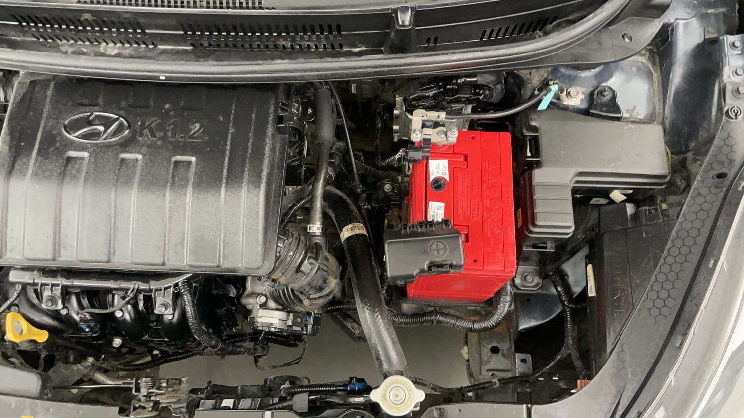 Used 2022 Hyundai Grand i10 Nios Magna 1.2 Kappa VTVT Petrol Manual engine ENGINE LEFT SIDE VIEW
