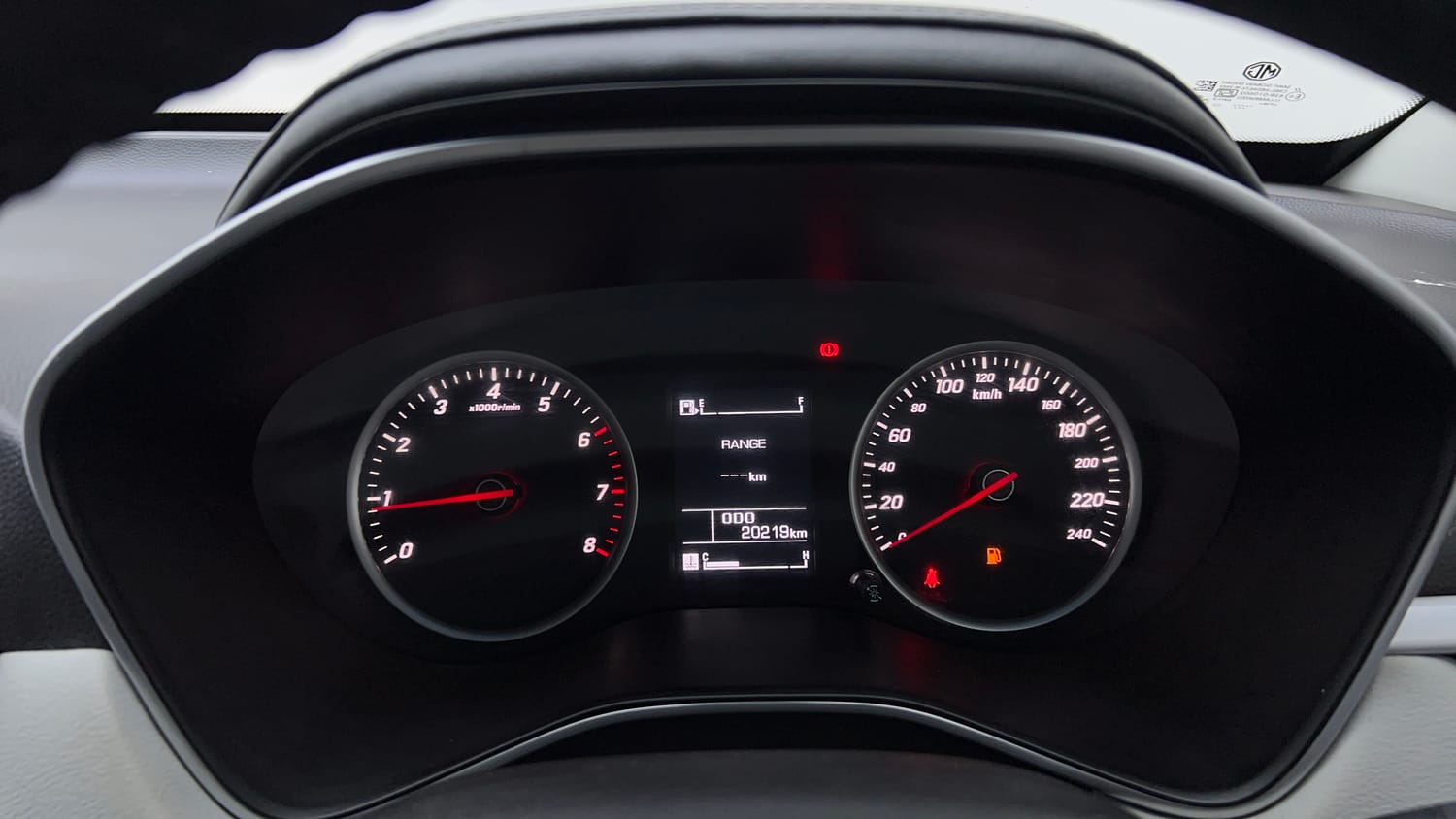 Used 2022 MG Motors Hector Plus Super 1.5 Petrol Turbo Hybrid MT 7-STR Hybrid Manual interior CLUSTERMETER VIEW