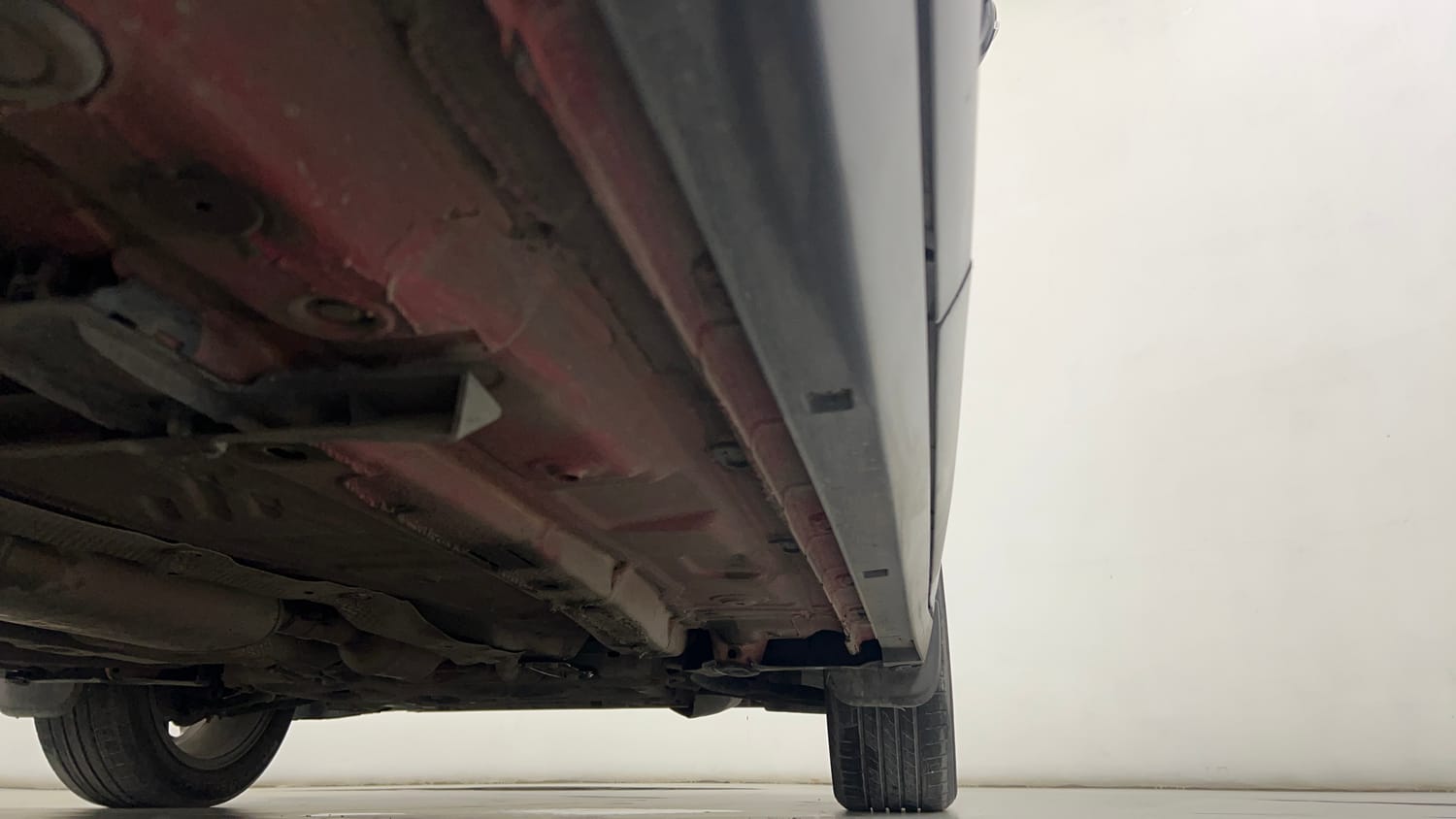 Used 2021 Skoda Kushaq Style 1.0L TSI MT Petrol Manual extra REAR RIGHT UNDERBODY VIEW