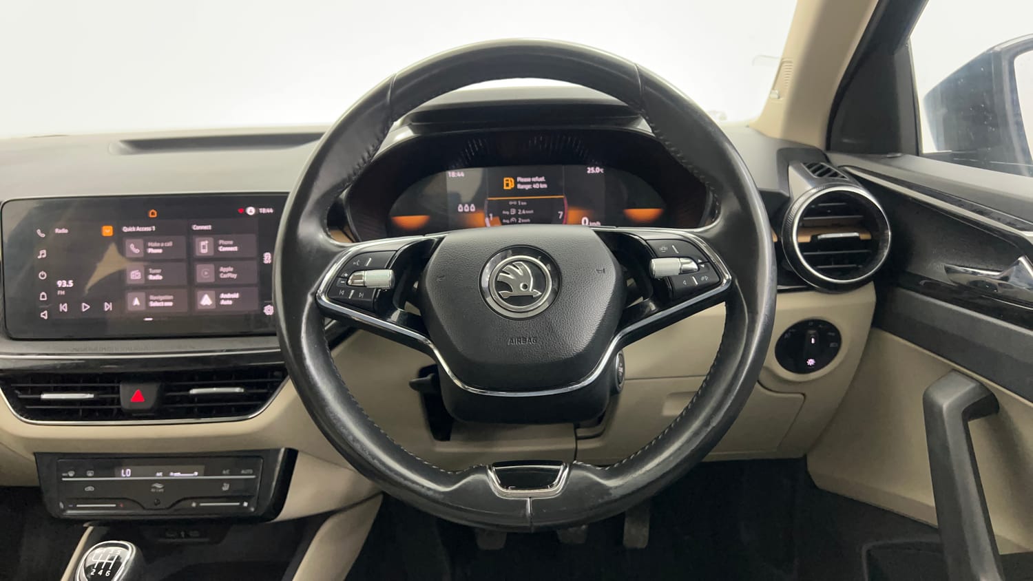 Used 2025 Skoda Slavia Style 1.0L TSI MT Petrol Manual interior STEERING VIEW