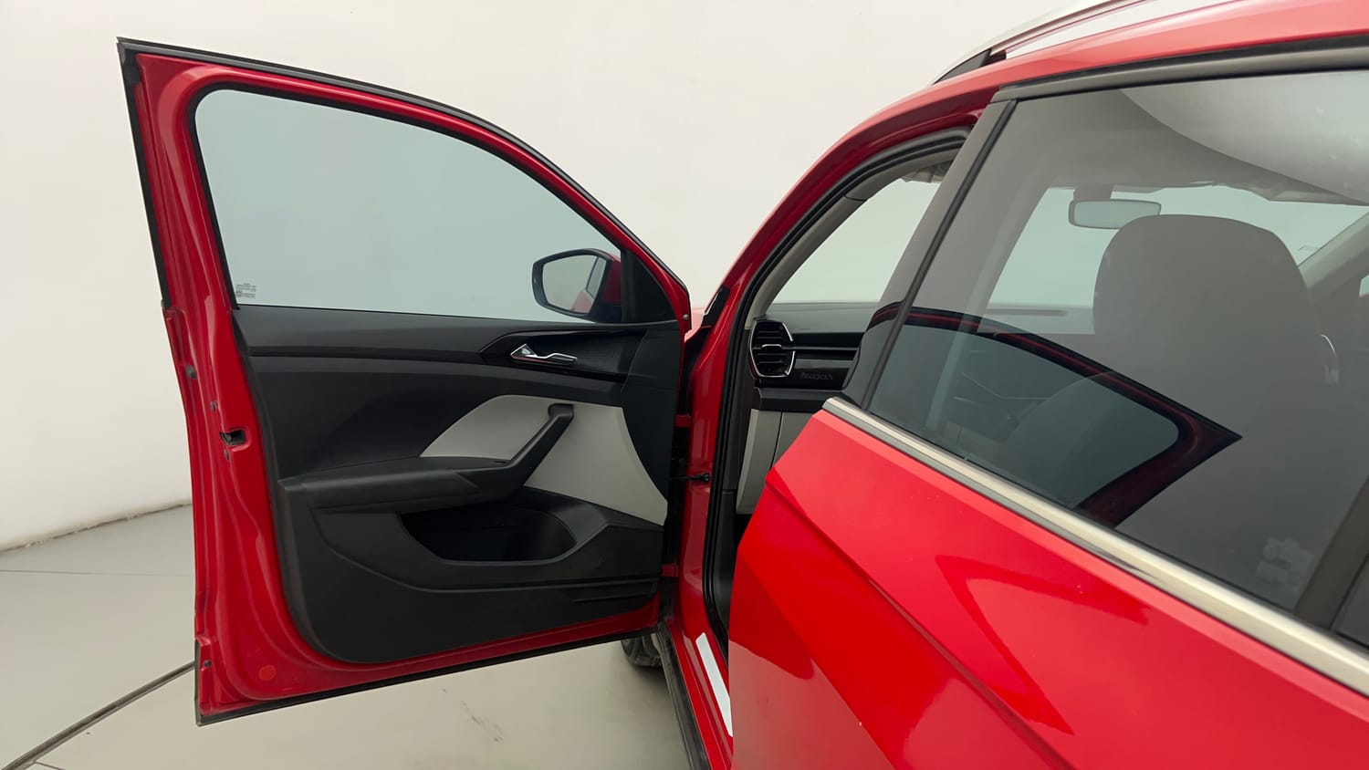 Used 2021 Skoda Kushaq Style 1.0L TSI MT Petrol Manual interior LEFT FRONT DOOR OPEN VIEW