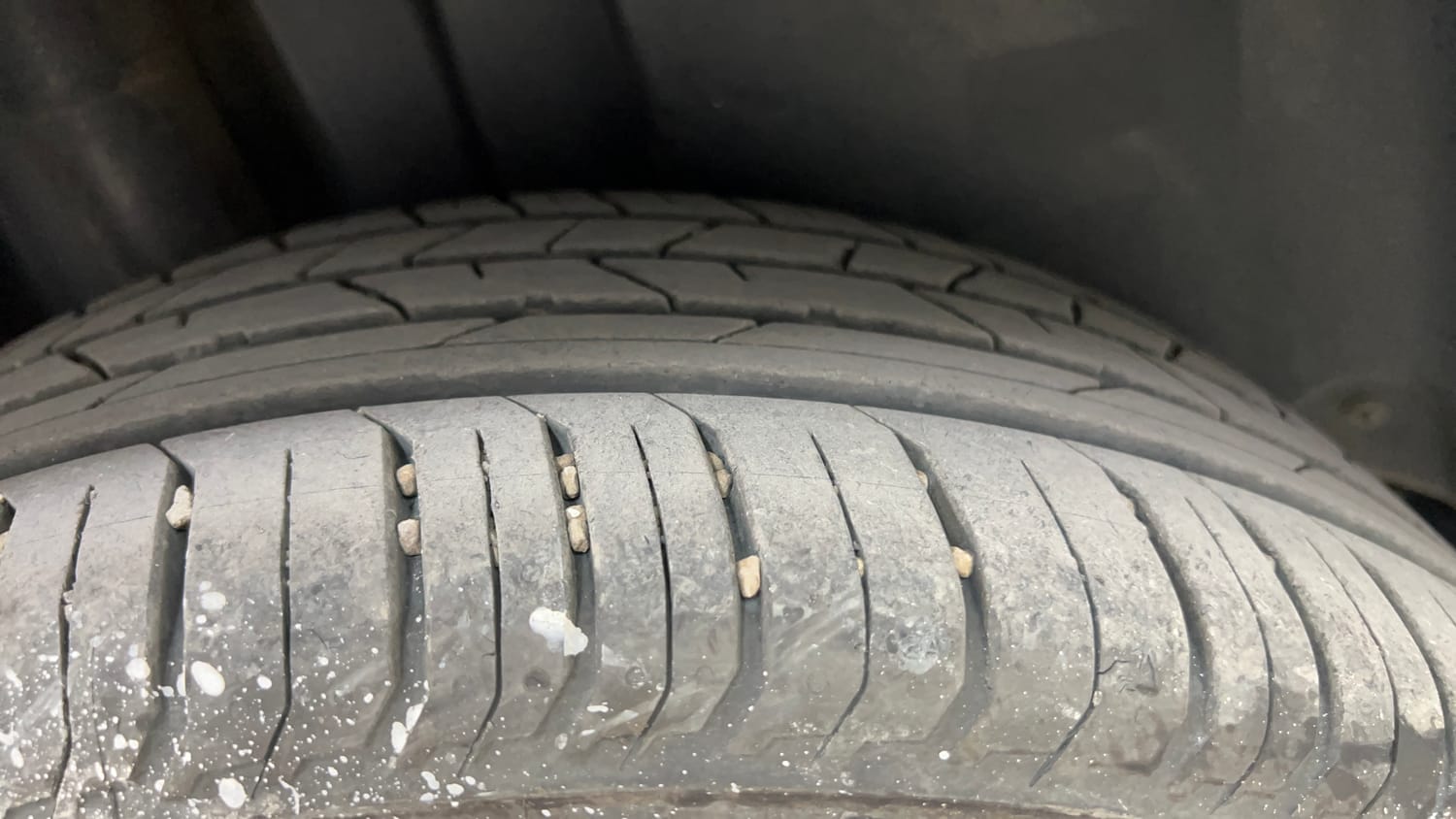 Used 2025 Skoda Slavia Style 1.0L TSI MT Petrol Manual tyres RIGHT REAR TYRE TREAD VIEW