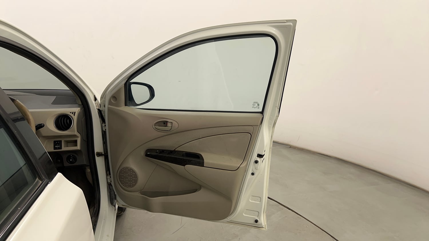 Used 2015 Toyota Etios VX Petrol Manual interior RIGHT FRONT DOOR OPEN VIEW